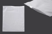 Matte semi-transparent zipper plastic bag in size 300x350 mm - 100 pcs Matte semi-transparent zipper plastic bag in size 300x350 mm - 100 pcs