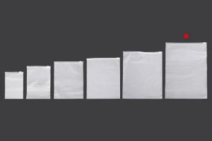 Matte semi-transparent zipper plastic bag in size 300x400 mm - 100 pcs-6