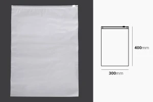 Matte semi-transparent zipper plastic bag in size 300x400 mm - 100 pcs-2