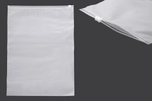 Matte semi-transparent zipper plastic bag in size 300x400 mm - 100 pcs-1