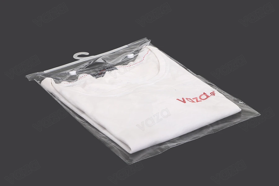 Sacs en plastique 26 x 32 cm avec cintre - 25 pcs-