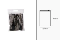 Beutel 250x350 mm Kunststoff (PE) mit Reißverschluss - 20 Stück