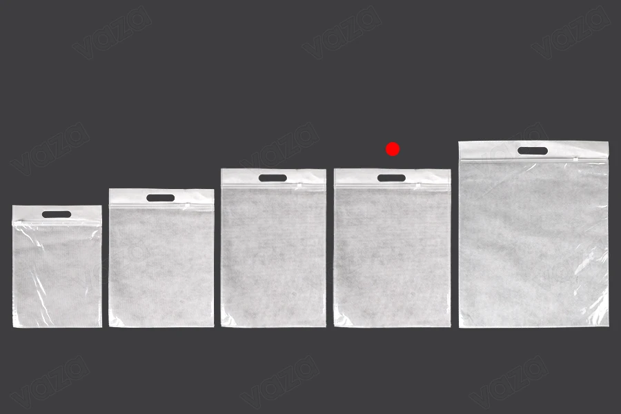 Σακουλάκια 350x450 mm πλαστικά (PE) με φερμουάρ - 20 τμχ-