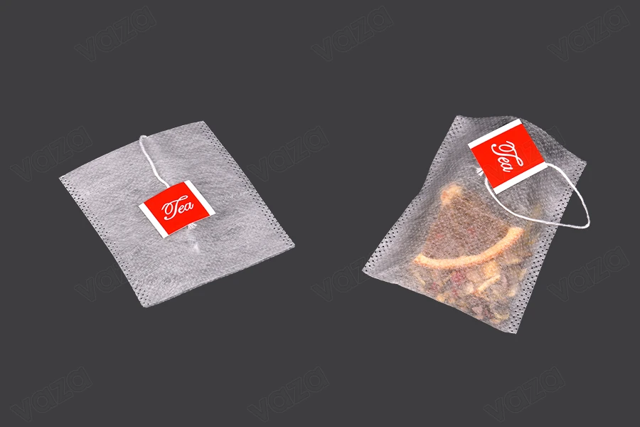 Teebeutel 58x70 mm mit Etikett - 50 Stück Teebeutel 58x70 mm mit Etikett - 50 Stück-produktbild