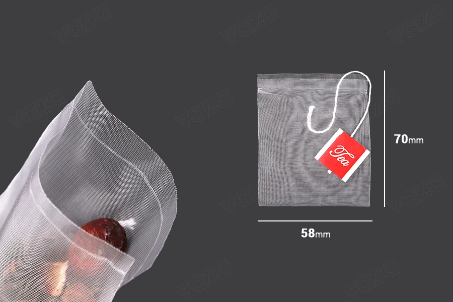 Σακουλάκια για τσάι 58x70 mm με καρτελάκι - 100 τμχ-εικόνα_διαστάσεις
