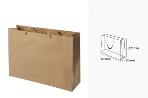 Borsa da regalo in carta con cordino ritorto 340x90x270 mm – 12 pz-2