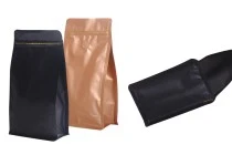 Sachets en aluminium de type Doypack avec valve, zip et possibilité de scellage de thermoscellage 135 x 265 mm – pack de 25 pcs