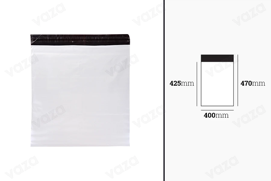 Σακουλάκια μεταφορών courier αδιάβροχα PE με αυτοκόλλητο κλείσιμο 400x470 mm - 100 τμχ Σακουλάκια μεταφορών courier αδιάβροχα PE με αυτοκόλλητο κλείσιμο 400x470 mm - 100 τμχ-εικόνα_διαστάσεις