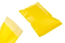 Yellow self-seal adhesive waterproof PE courier bags in size  170x300 mm - 100 pcs