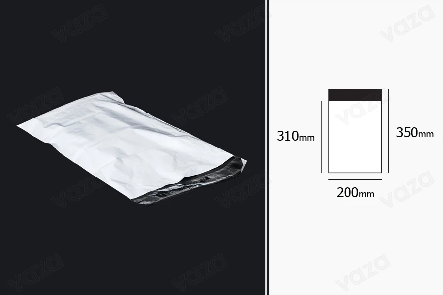 PE-Beutel mit Klebstoff Schließung 200 X 350 mm-100 Stücke PE-Beutel mit Klebstoff Schließung 200 X 350 mm-100 Stücke-bildabmessungen