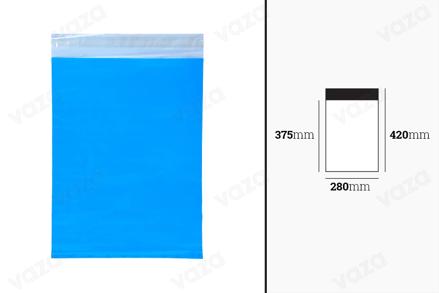 Σακουλάκια μεταφορών courier 280x420 mm αδιάβροχα PE με αυτοκόλλητο κλείσιμο σε μπλε χρώμα - 100 τμχ Σακουλάκια μεταφορών courier 280x420 mm αδιάβροχα PE με αυτοκόλλητο κλείσιμο σε μπλε χρώμα - 100 τμχ-εικόνα_διαστάσεις