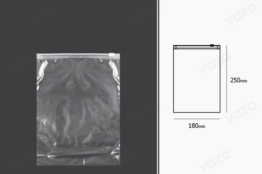 Σακουλάκια PE με φερμουάρ 180x250 mm - 50 τμχ-εικόνα_διαστάσεις