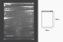 Sachets PE avec fermeture éclair 400 x 500 mm - 50 pcs