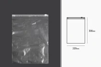 Sachets PE avec fermeture éclair 220 x 300 mm - 50 pcs
