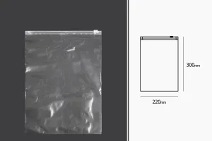 PE zipper bags in size 220x300 mm - 50 pcs-2
