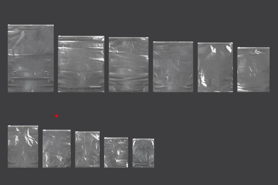 Sachets PE avec fermeture éclair 220 x 300 mm - 50 pcs
