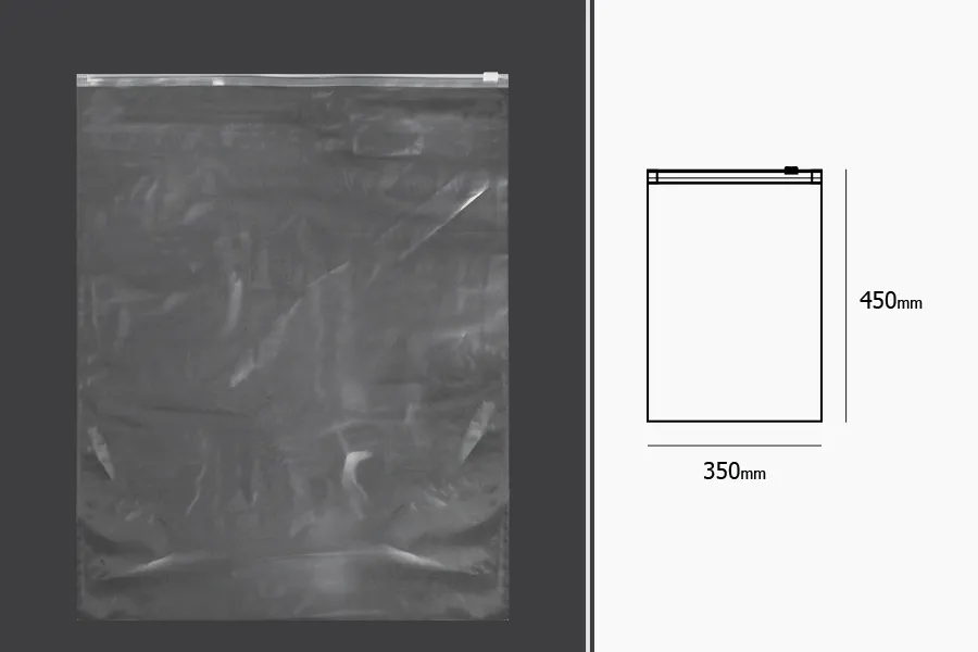 Bustine in plastica (PE) con cerniera 350x450mm – 50pz