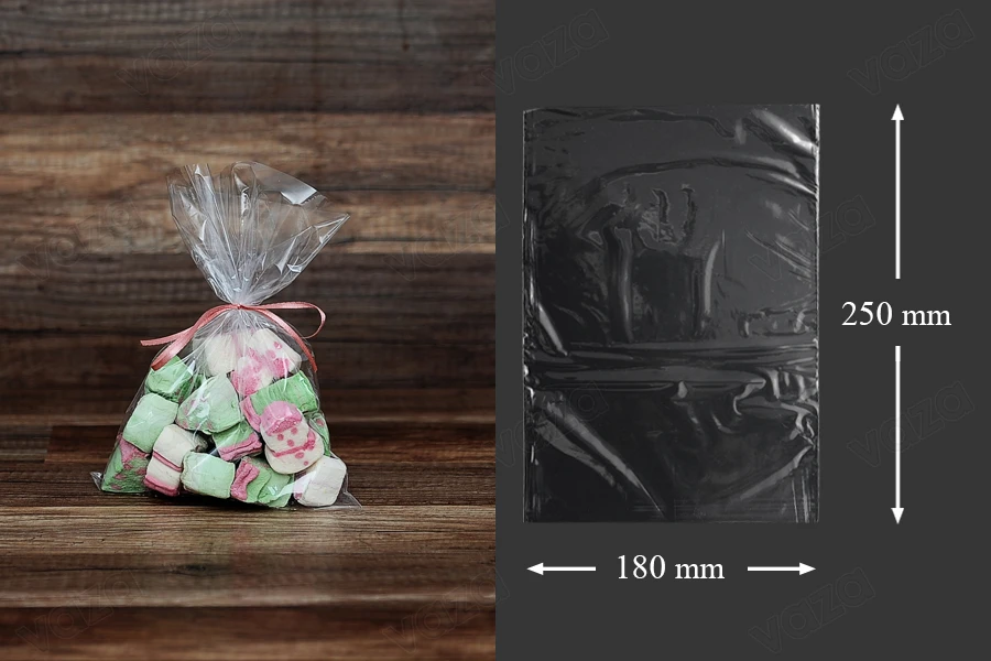 POF shrink bags for food packaging in size 180x250 mm - 100 pcs-image_product