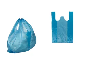 Sac en plastique bleu 26 x 40 cm - 100 pcs-1