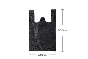 Black plastic bag in size 35x55  cm - 100 pcs-3