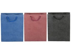 Σακούλα χάρτινη με χερούλι 160x80x200 mm σε διάφορα χρώματα-1
