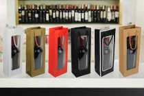 Paper gift bag 125x85x360 mm with window and handle - 12 pcs Paper gift bag 125x85x360 mm with window and handle - 12 pcs