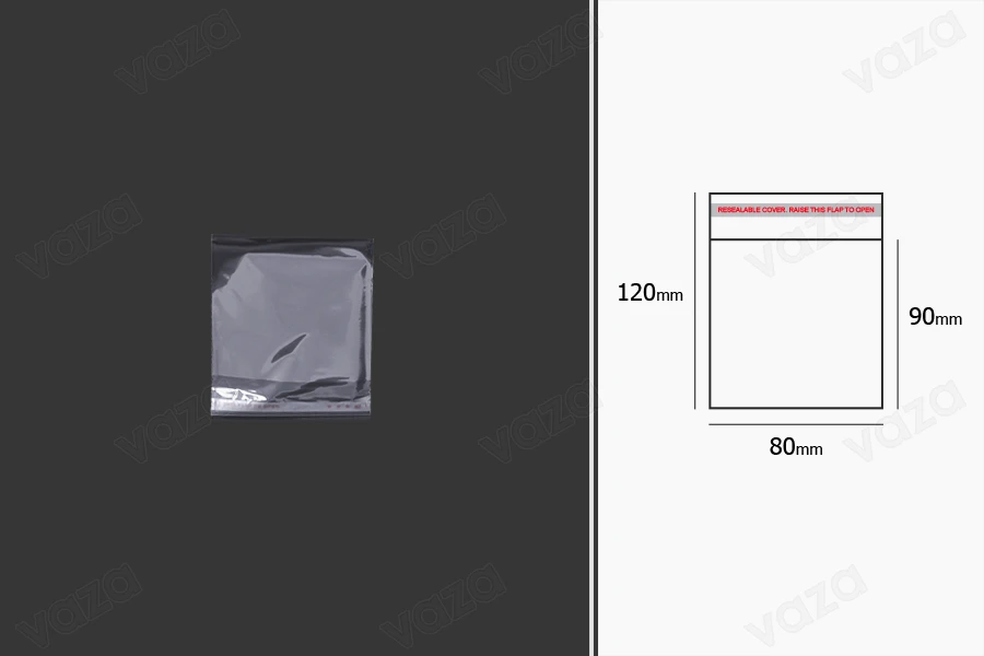 Beutel mit Klebeverschluss 80x120mm - 1000 Stücke Beutel mit Klebeverschluss 80x120mm - 1000 Stücke-εικόνα_σύνθεση