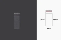 Sachets transparents avec fermeture auto-adhésive 50 x 150 mm - 1000 pcs