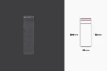 Sachets transparents avec fermeture auto-adhésive 50 x 200 mm - 1000 pcs