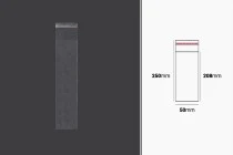 Σακουλάκια διαφανή με αυτοκόλλητο κλείσιμο 50x250 mm - 1000 τμχ