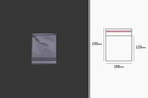Sachets transparents avec fermeture auto-adhésive 100 x 150 mm - 1000 pcs-3