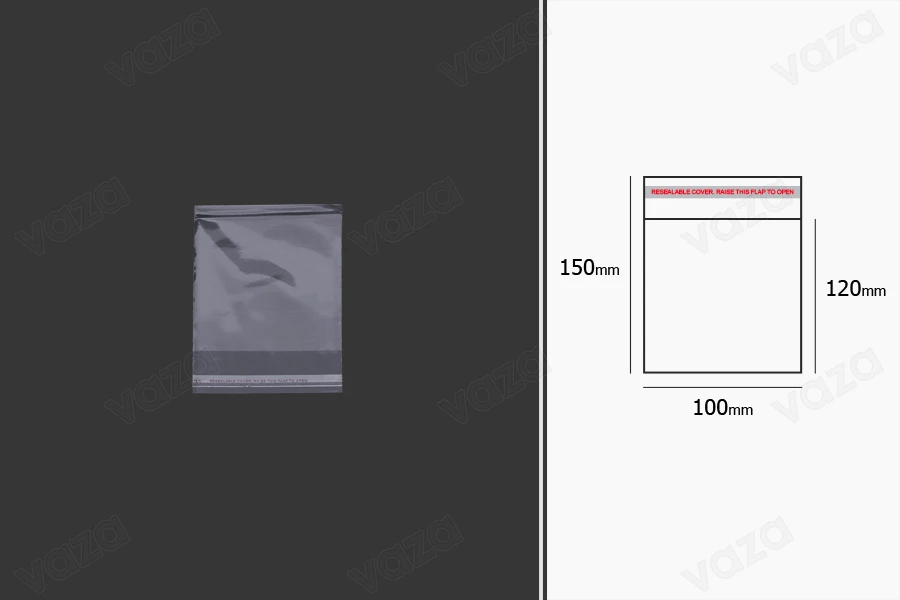 Transparent self-seal adhesive bags in size 100x150 mm - 1000 pcs Transparent self-seal adhesive bags in size 100x150 mm - 1000 pcs-image_group