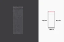 Transparente Beutel mit Selbstklebeverschluss 130x370mm - 1000 Stck Transparente Beutel mit Selbstklebeverschluss 130x370mm - 1000 Stck
