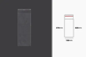 Bustine trasparenti con chiusura autoadesiva 130x370 mm  - 1000 pezzi-1