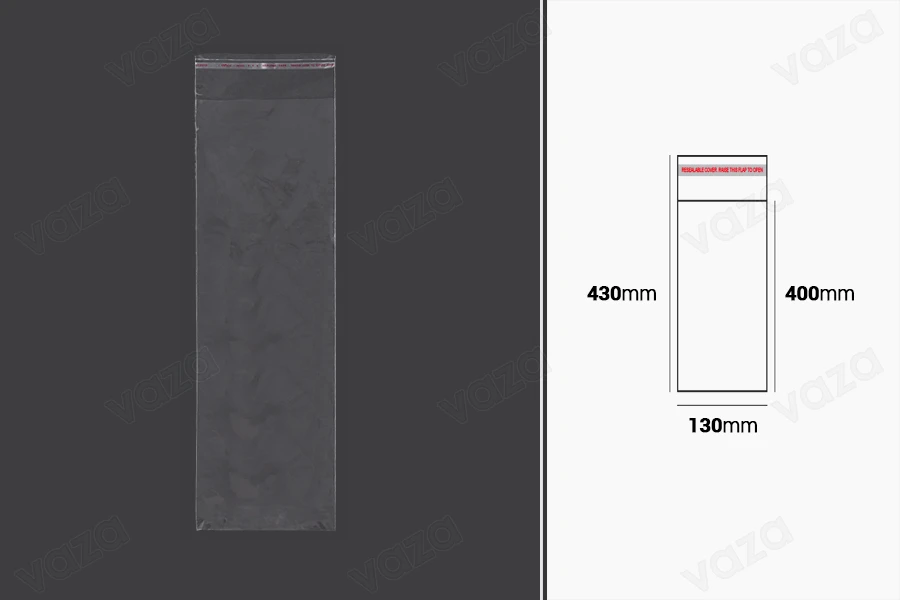 Klarsichtbeutel mit selbstklebendem Verschluss 130x430mm - 1000 Stck Klarsichtbeutel mit selbstklebendem Verschluss 130x430mm - 1000 Stck-εικόνα_προϊοντική