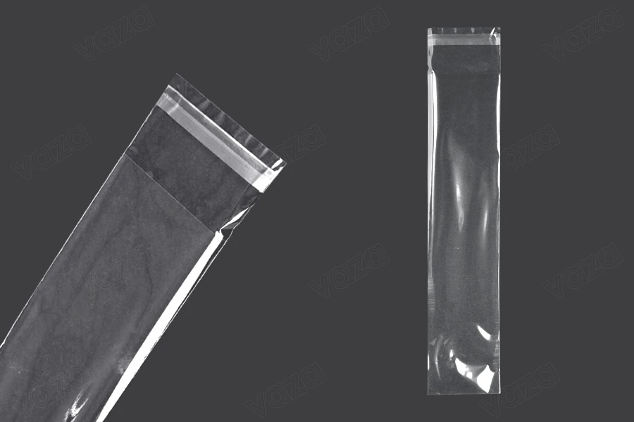 Transparente Beutel mit Selbstklebeverschluss 60x300mm - 1000 Stück-produktbild