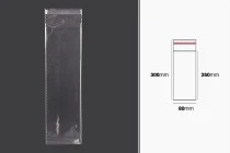 Transparente Beutel mit Selbstklebeverschluss 80x300mm - 1000 Stück
