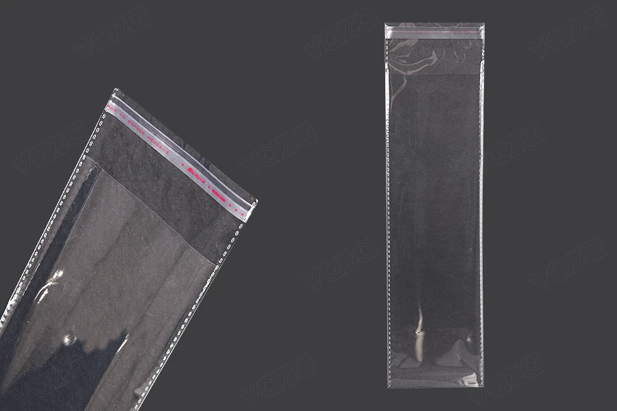 Transparente Beutel mit Selbstklebeverschluss 80x300mm - 1000 Stück Transparente Beutel mit Selbstklebeverschluss 80x300mm - 1000 Stück-produktbild