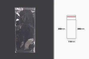Sachets transparents avec fermeture auto-adhésive 110 x 250 mm - 1000 pcs-2