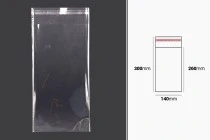 Sachets transparents avec fermeture auto-adhésive 140 x 300 mm - 1000 pcs Sachets transparents avec fermeture auto-adhésive 140 x 300 mm - 1000 pcs