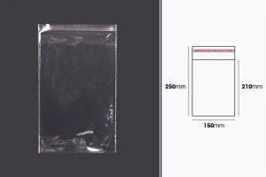 Bustine trasparenti con chiusura autoadesiva 150x250 mm - 1000 pz-2