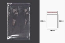 Sachets transparents avec fermeture auto-adhésive 180 x 300 mm - 1000 pcs Sachets transparents avec fermeture auto-adhésive 180 x 300 mm - 1000 pcs