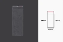 Transparente Beutel mit Selbstklebeverschluss 150x390mm - 1000 Stck Transparente Beutel mit Selbstklebeverschluss 150x390mm - 1000 Stck