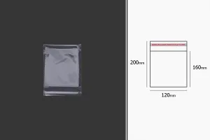 Sachets transparents avec fermeture auto-adhésive 120 x 200 mm - 1000 pcs-3