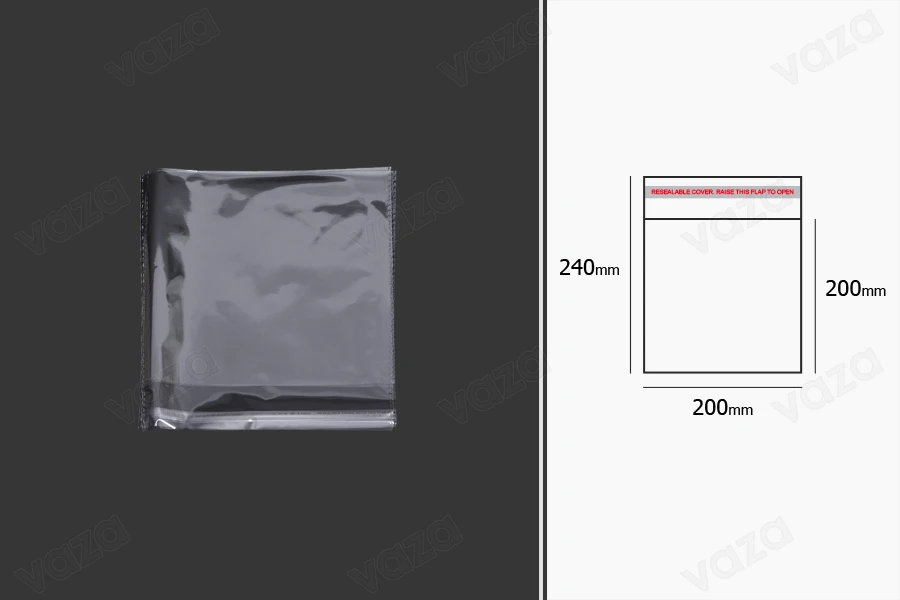 Beutel mit Klebeverschluss 200x240mm - 1000 Stücke-εικόνα_σύνθεση