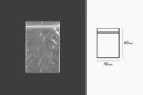 Σακουλάκια με κλείσιμο zip 40x60 mm διαφανή πλαστικά - 500 τμχ Σακουλάκια με κλείσιμο zip 40x60 mm διαφανή πλαστικά - 500 τμχ