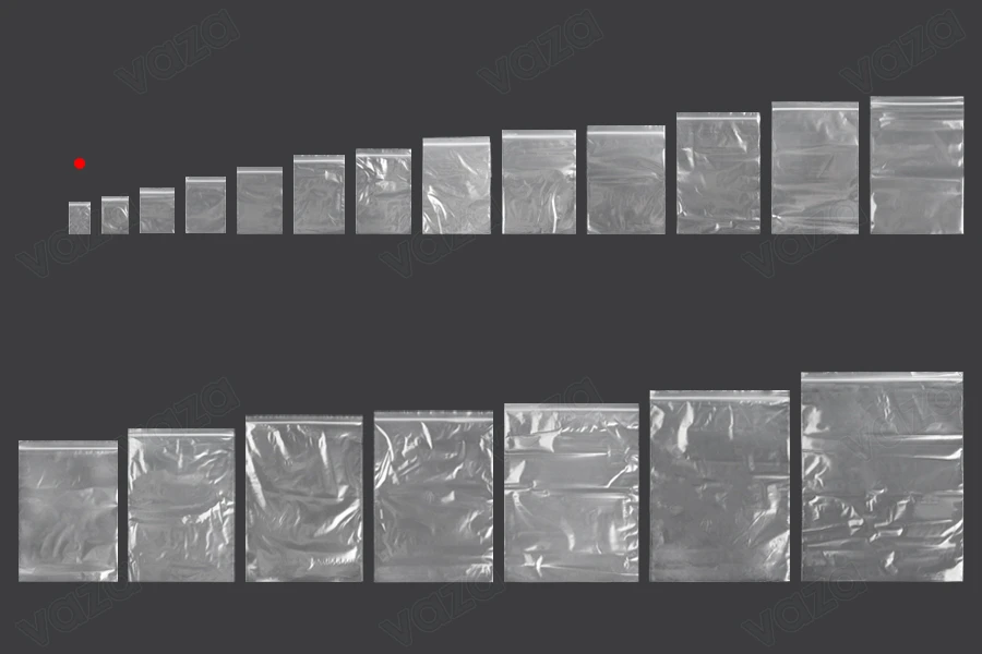 Qese me mbyllje zip 40x60 mm plastike transparente - 100 copë   -imazh_grup