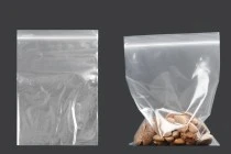 Transparent zip lock plastic bags in size 140x200 mm - 100 pcs Transparent zip lock plastic bags in size 140x200 mm - 100 pcs