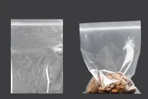 Transparent zip lock plastic bags in size 140x200 mm - 100 pcs-5