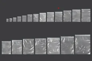 Transparent zip lock plastic bags in size 140x200 mm - 100 pcs-7
